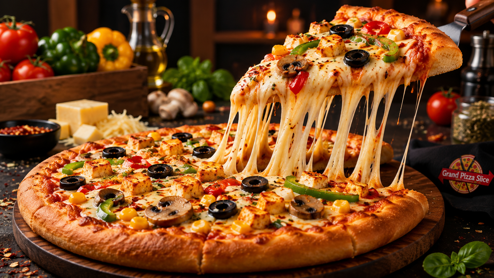 Cheesy Grand Pizza Slice Pizza