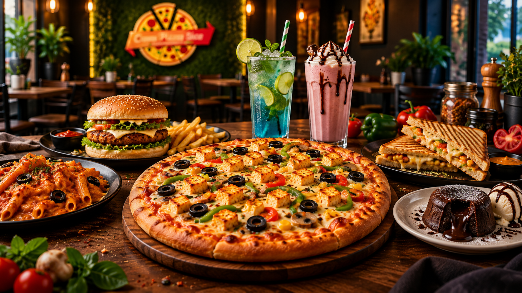 Grand Pizza Slice Food